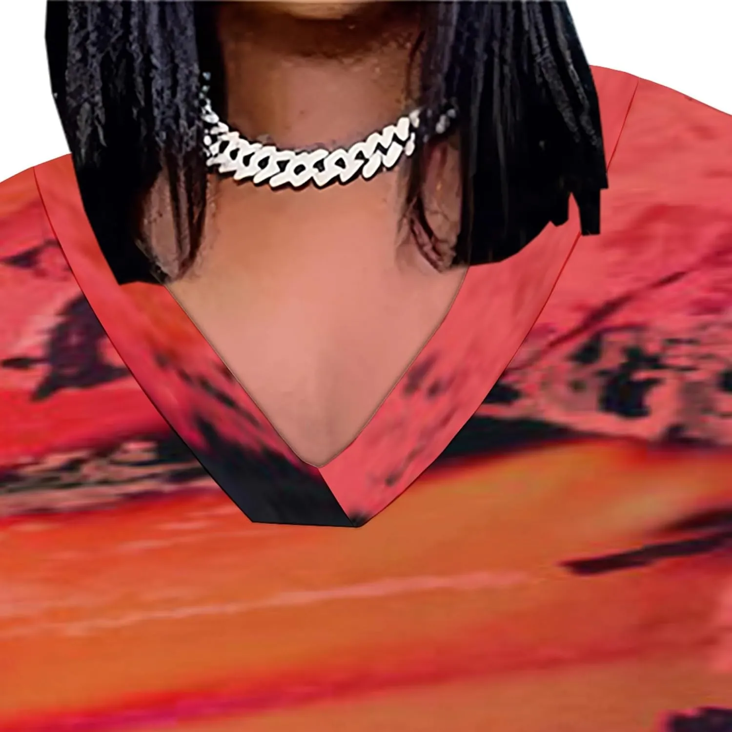 2024 Fahion Women's Plus Size Maxi Dresses Summer V Neck Casual Short Sleeve Party Long Sundress XL-6XL with Pockets