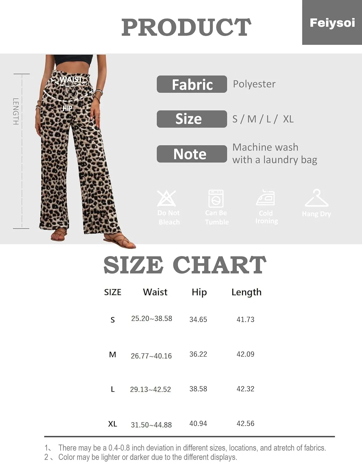 2025 Women's Leopard Print High Waist Pleated Wide Leg Pants Tie Front Pajama Comfy Casual Trousers