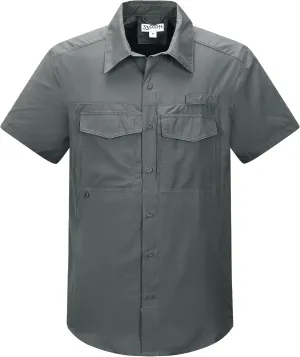 33,000ft Men's Fishing Shirts Lightweight Cool Quick Dry Sun Protection UV Short Sleeve Shirt for Casual Hiking Safari Travel