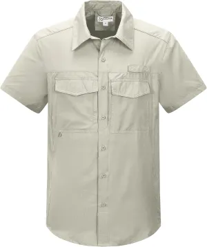 33,000ft Men's Fishing Shirts Lightweight Cool Quick Dry Sun Protection UV Short Sleeve Shirt for Casual Hiking Safari Travel