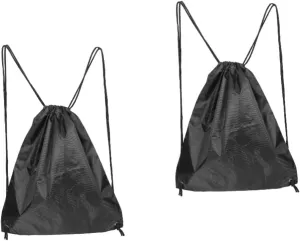 ABOOFAN 2pcs Storage Bag Riding Head Helmets Bag Waterproof Pouch Motorcycle Biker Drawstring for Strap Motorbike Lightweight Bag Carrier Reflective Black Polyester