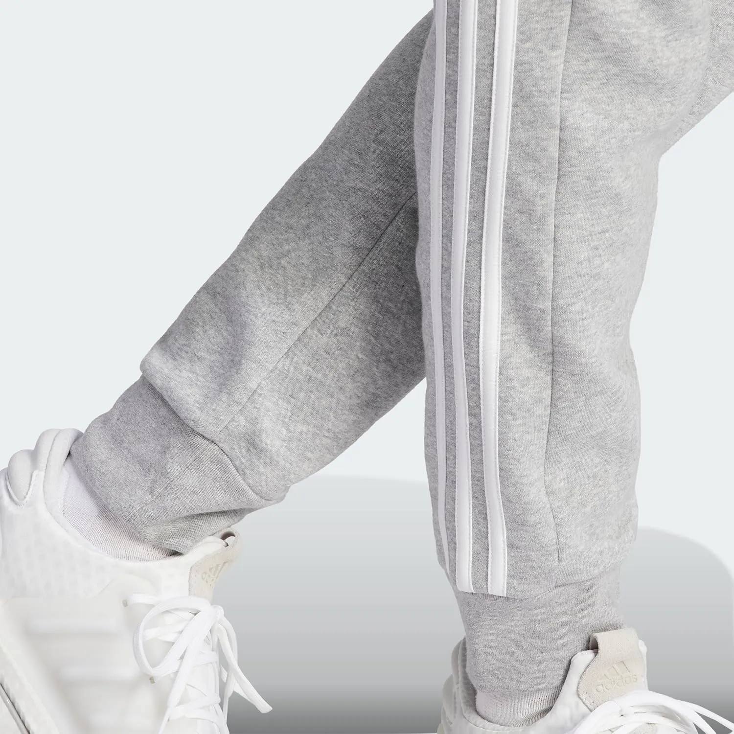 adidas Men's Essentials Fleece 3-Stripes Tapered Cuff Pants