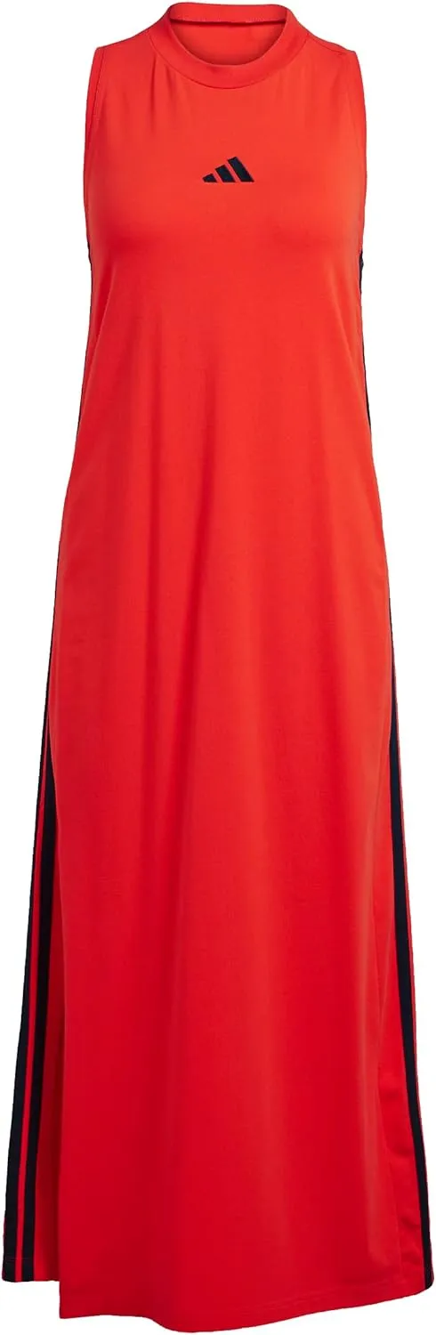 adidas Women's Essentials 3-Stripes Long Racerback Dress