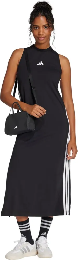 adidas Women's Essentials 3-Stripes Long Racerback Dress