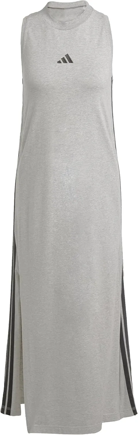 adidas Women's Essentials 3-Stripes Long Racerback Dress