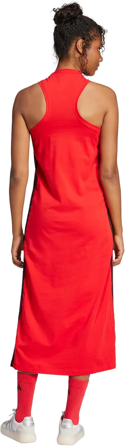 adidas Women's Essentials 3-Stripes Long Racerback Dress