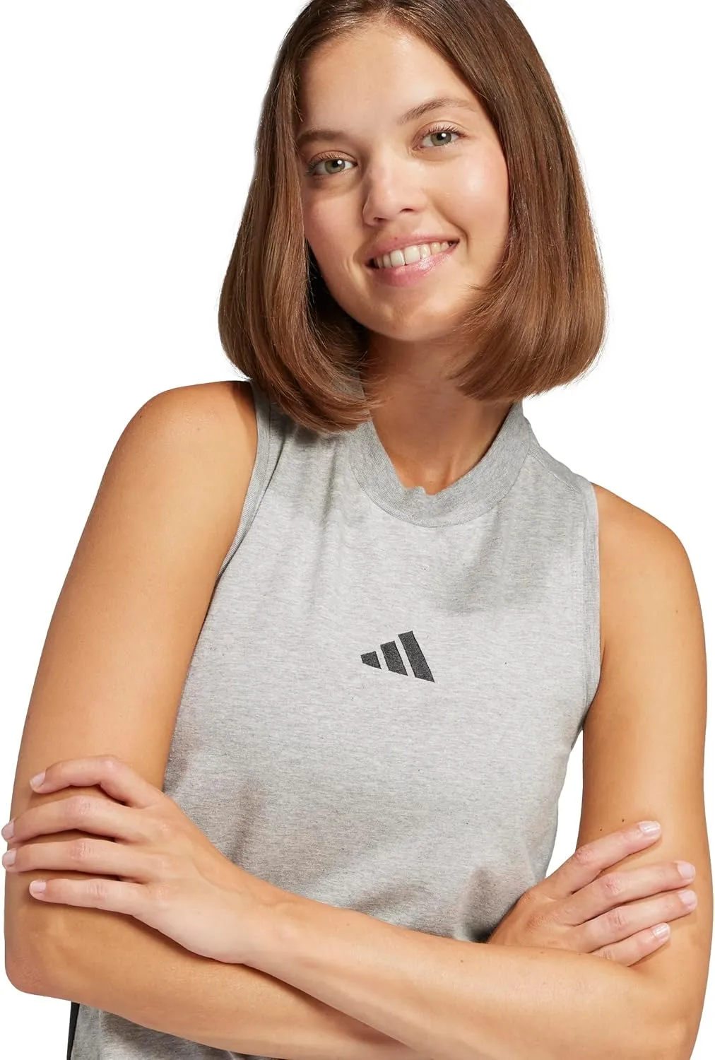 adidas Women's Essentials 3-Stripes Long Racerback Dress