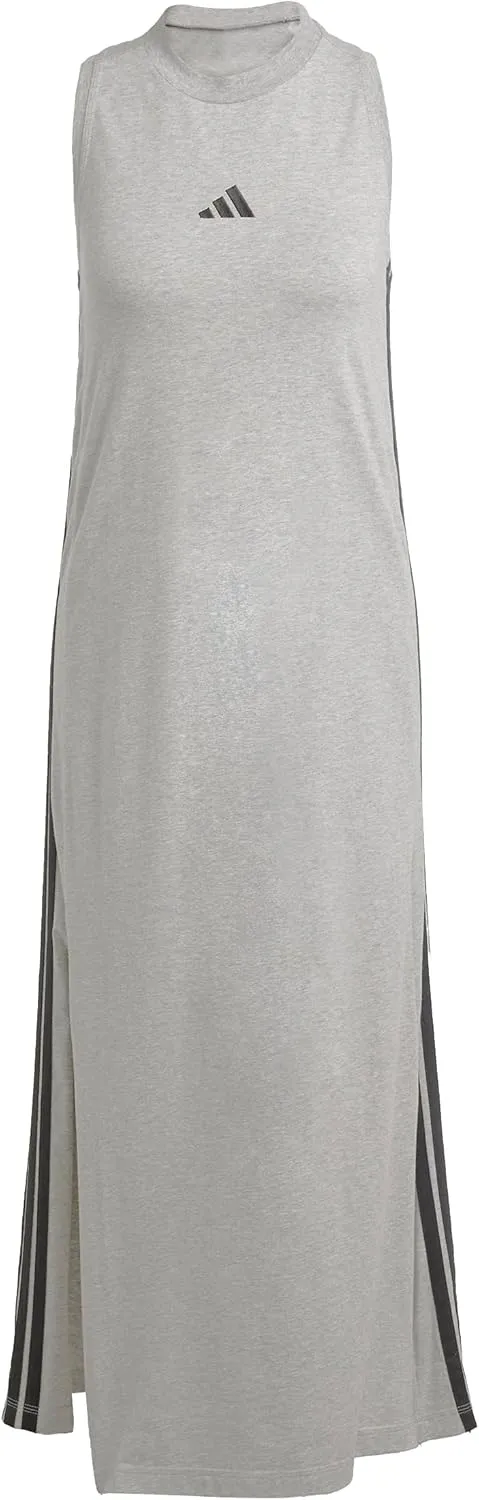 adidas Women's Essentials 3-Stripes Long Racerback Dress