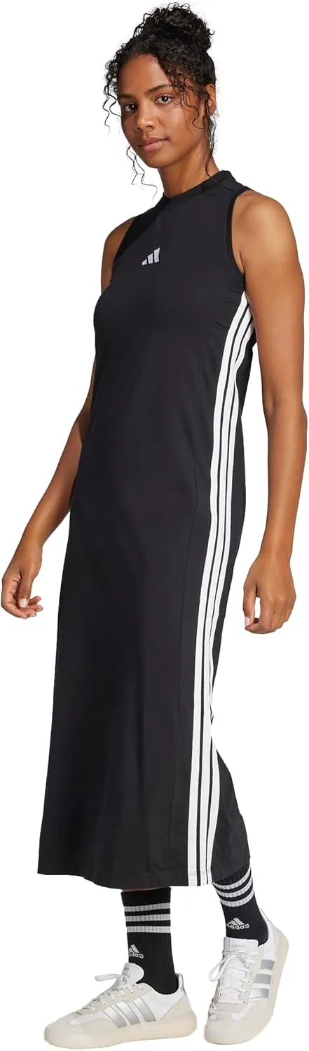 adidas Women's Essentials 3-Stripes Long Racerback Dress