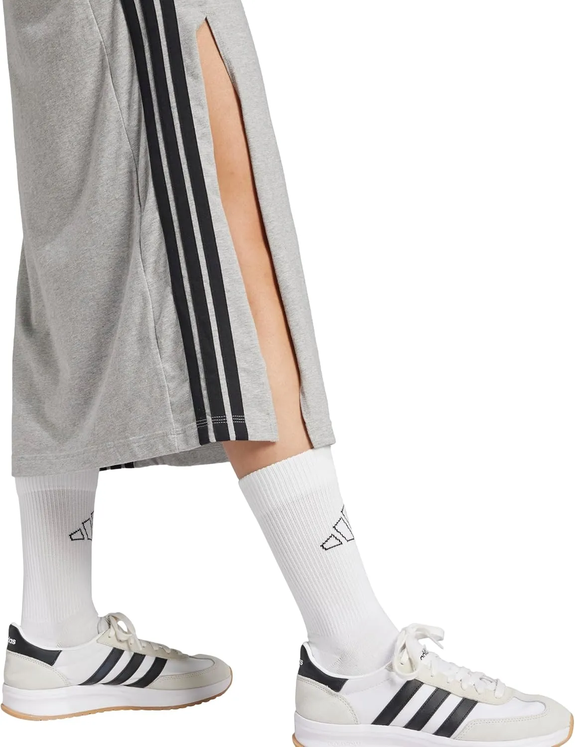adidas Women's Essentials 3-Stripes Long Racerback Dress