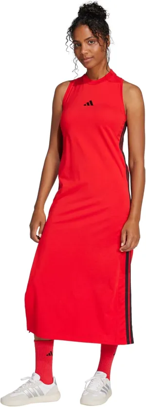 adidas Women's Essentials 3-Stripes Long Racerback Dress