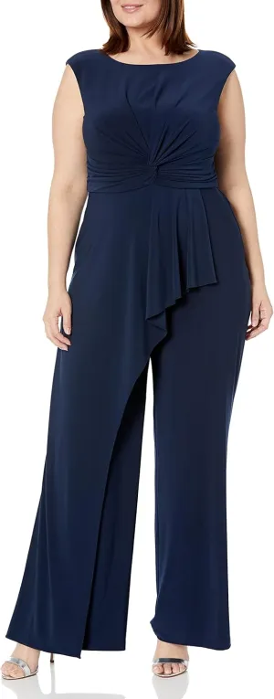 Adrianna Papell womens Jersey Draped JumpsuitJumpsuit