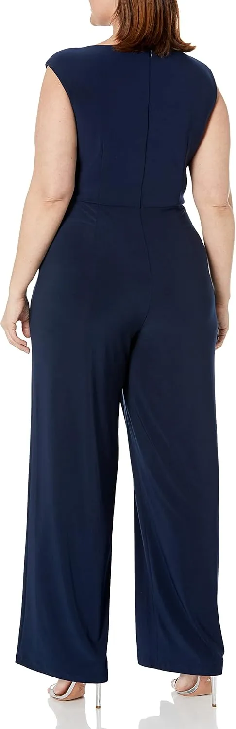 Adrianna Papell womens Jersey Draped JumpsuitJumpsuit