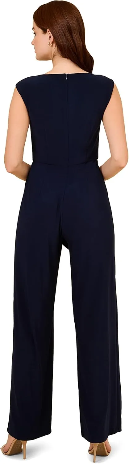 Adrianna Papell womens Jersey Draped JumpsuitJumpsuit