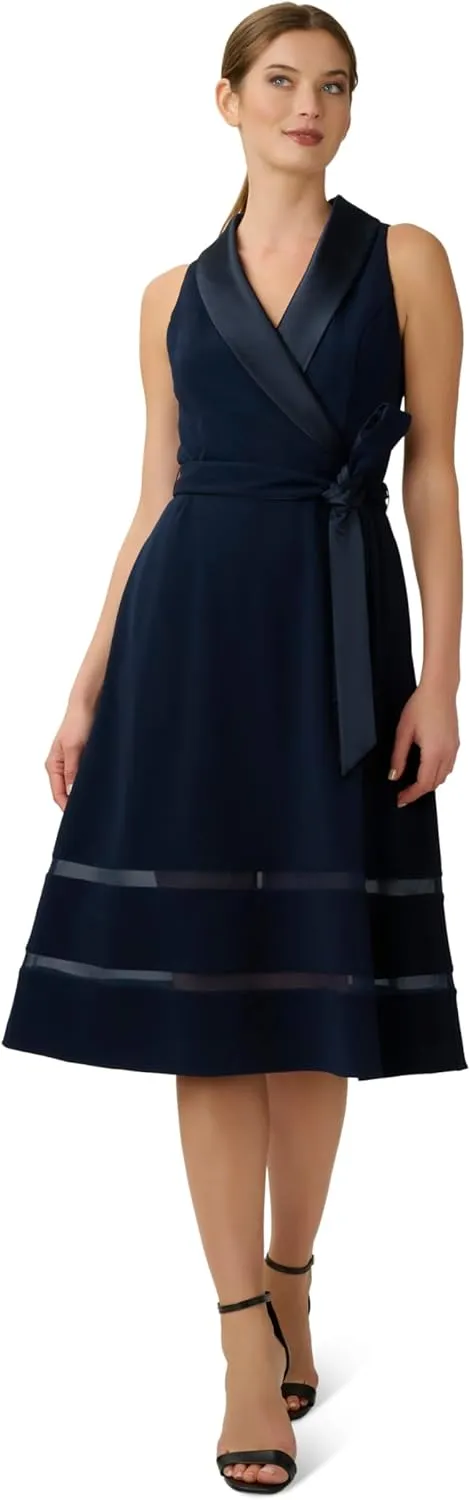 Adrianna Papell Women's Knit Crepe Midi Dress