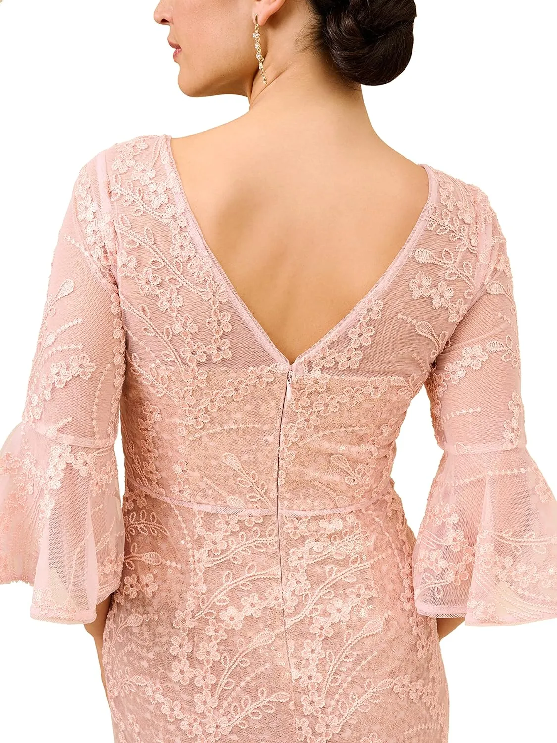 Adrianna Papell Women's Sequin Embroidered Gown
