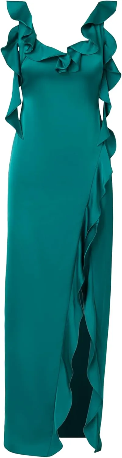 Adrianna Papell Women's Stretch Satin Long Dress