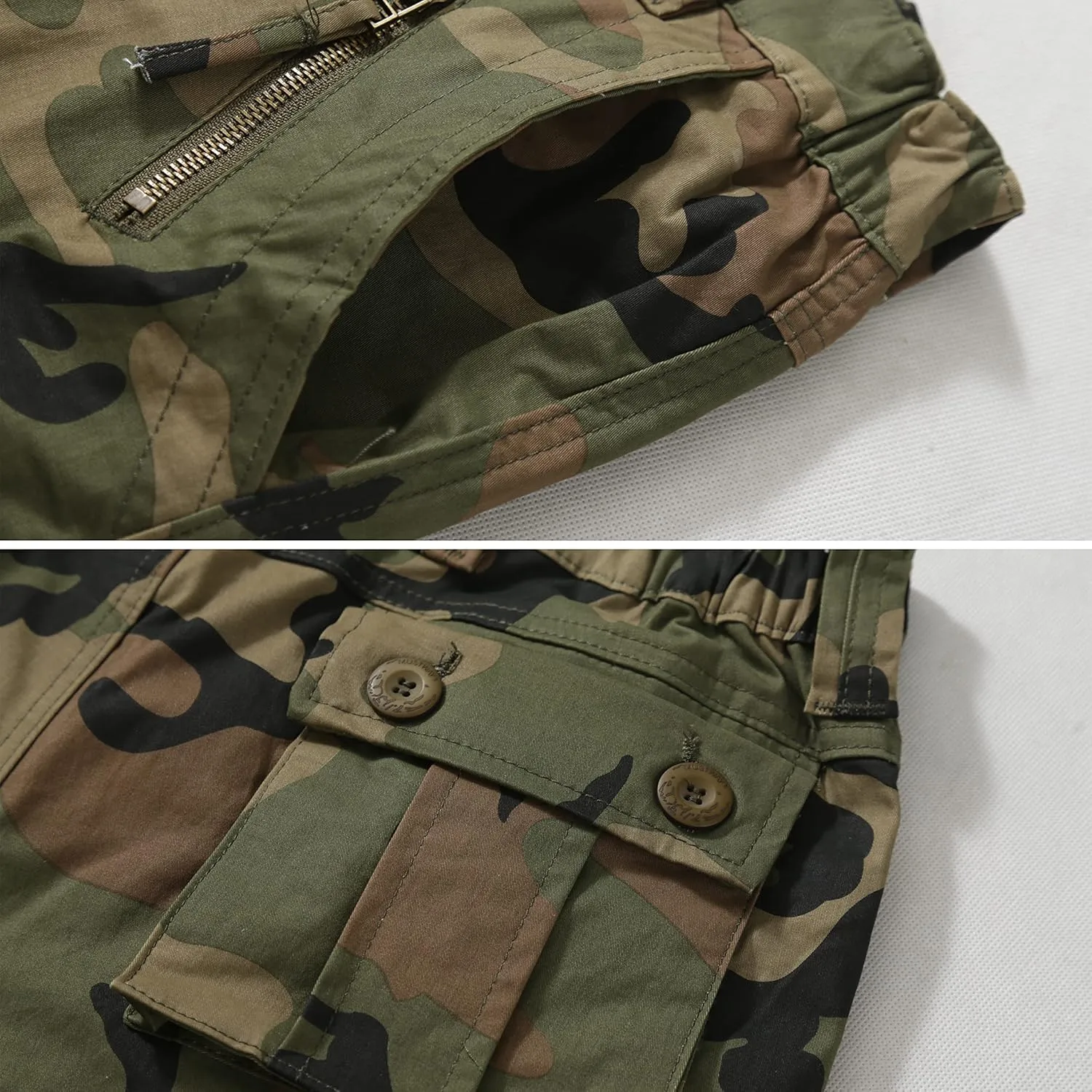 AKARMY Womens Cargo Pants with Pockets Outdoor Casual Ripstop Camo Military Combat Construction Work Pants