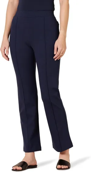 Amazon Essentials Women's Ponte Pull-On Mid Rise Ankle Length Pants