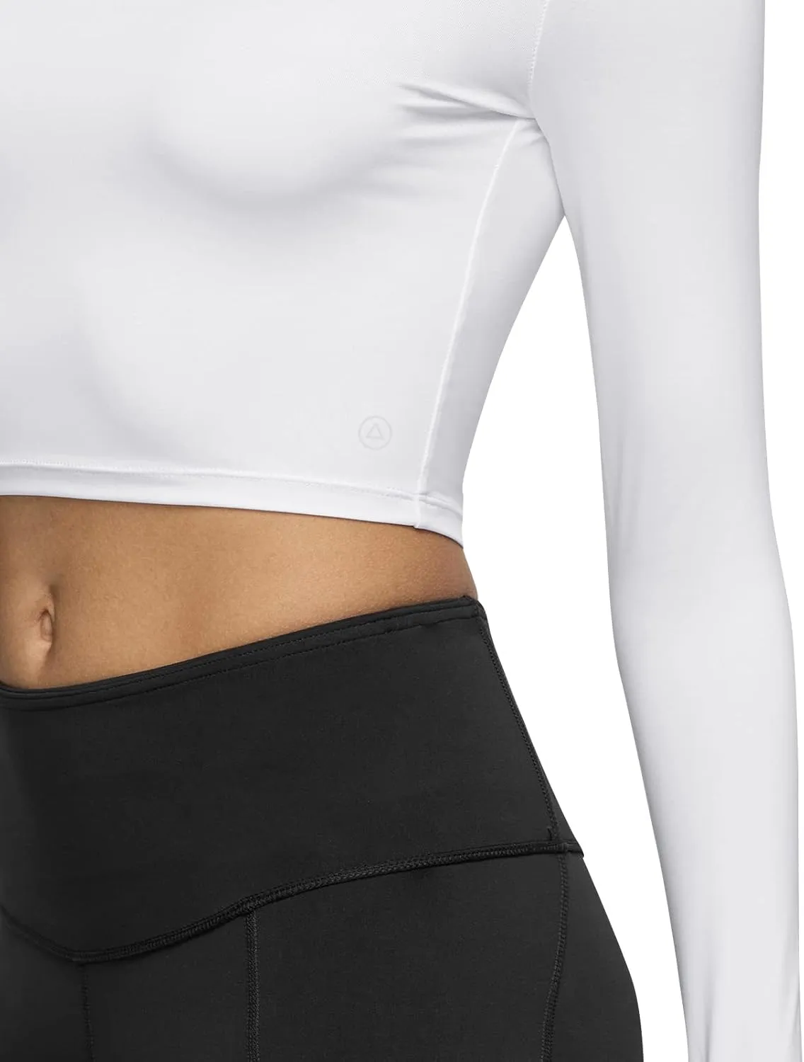 ATHLIO Women's Sports Compression Shirt, Cool Dry Fit Long Sleeve Workout Tops, Athletic Exercise Gym Yoga Shirts