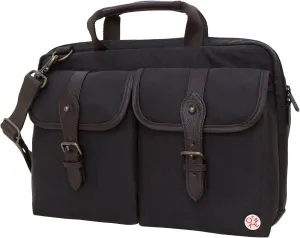 Bags Waxed Knickerbocker Laptop Bag 13 Inch, Dark Brown/Dark Brown, One Size