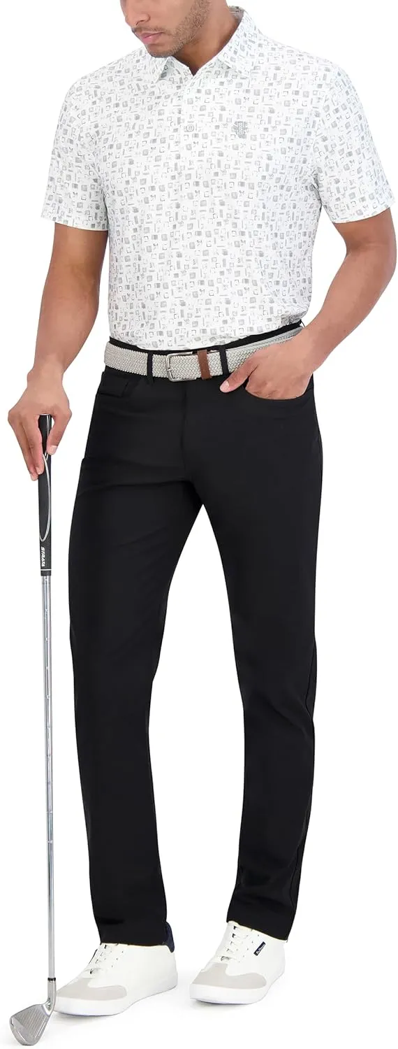 Ben Sherman Men's Performance Stetch Golf Shirts Extra Soft Fabric, Moisture-Wicking, Odor Resistant