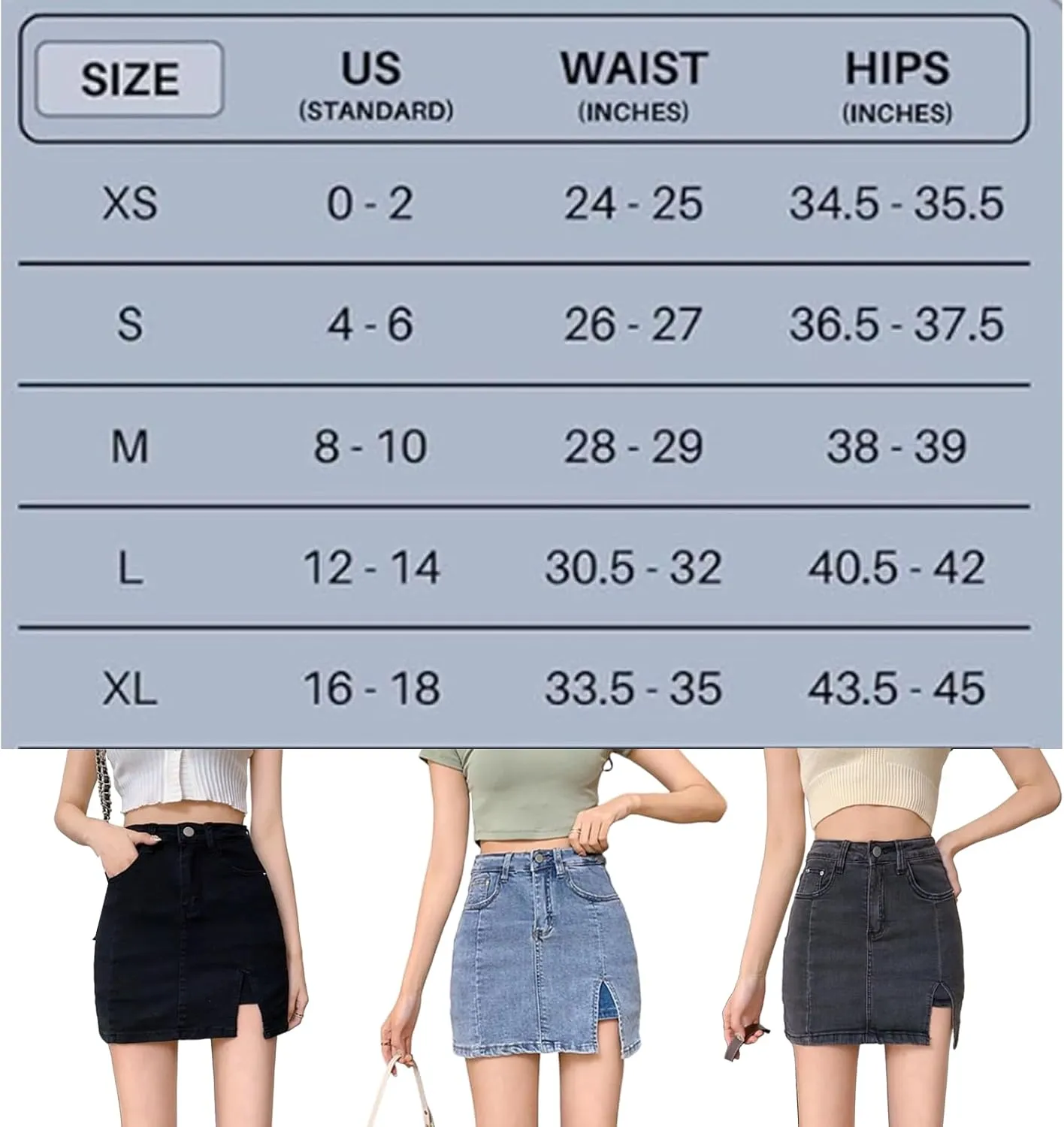Bloomy Jean Skorts, Woman High Waisted Casual Denim Skirt Side Split Mini Skirts, Bloomy MiniSkorts