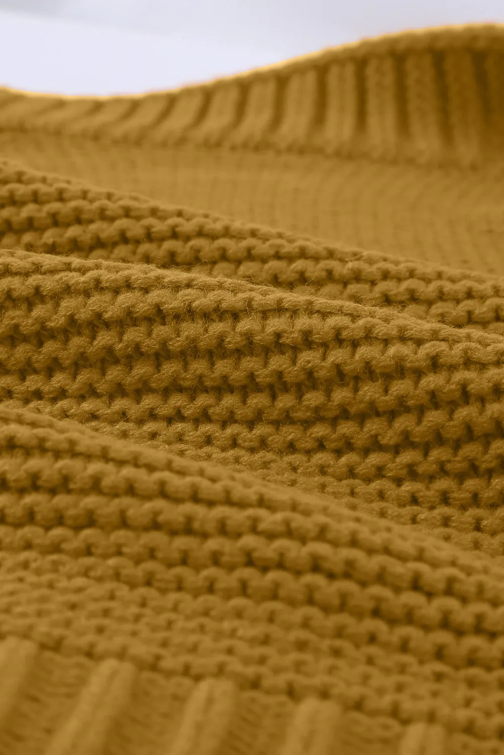 Brown Open Front Chunky Knit Cardigan