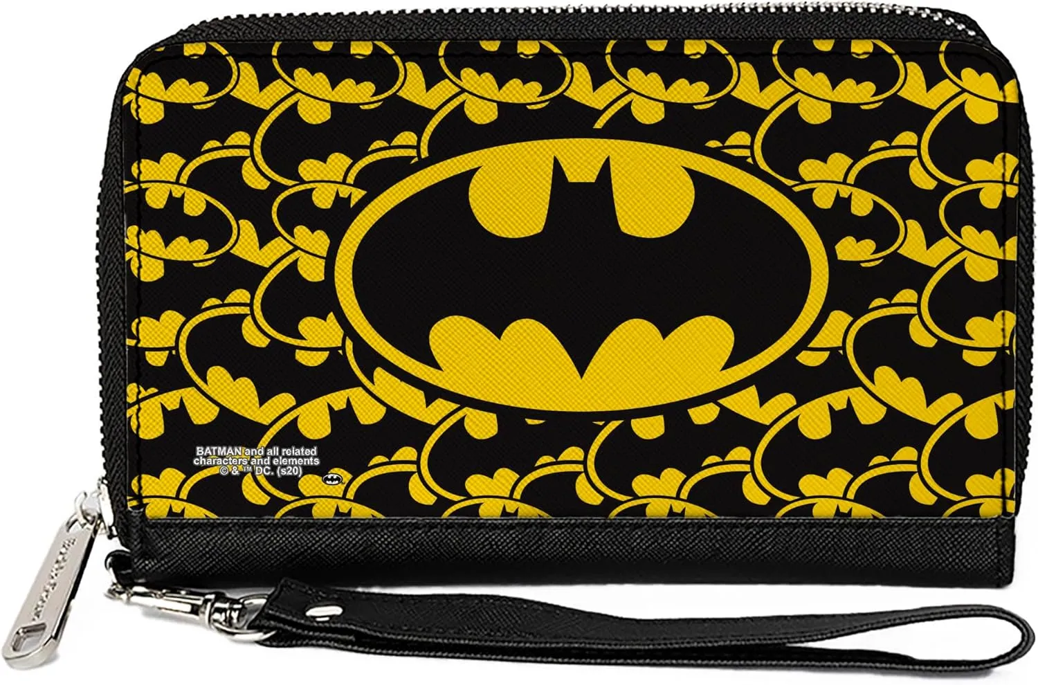 Buckle-Down Women's PU Zip Around Wallet Rectangle-Batman, 7.5"x4.5"