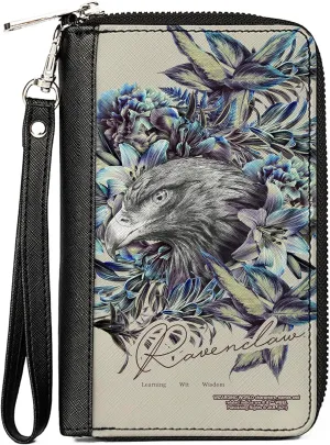 Buckle-Down Women's PU Zip Around Wallet Rectangle-Harry Potter, 7.5"x4.5"