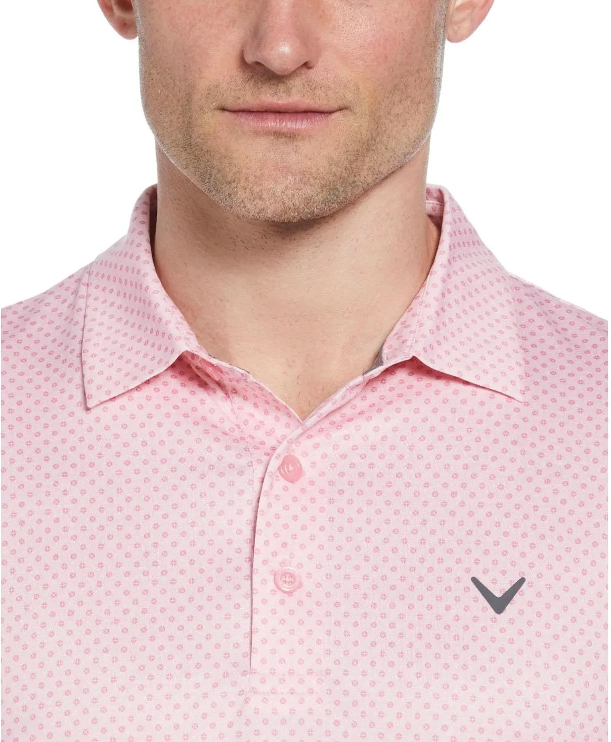 Callaway Performance Golf Polo, Men's Polo Shirt with Moisture-Wicking Technology 3 Button Placket