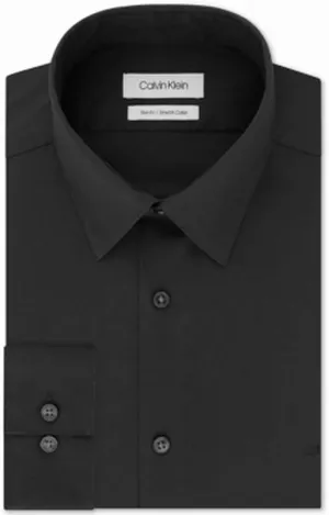 Calvin Klein Men's Dress Shirt Slim Fit Stretch Flex Collar