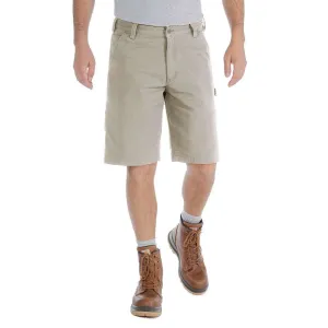 Carhartt Men's Rugged Flex Relaxed Fit Canvas Utility Work Short Tan 103652-232