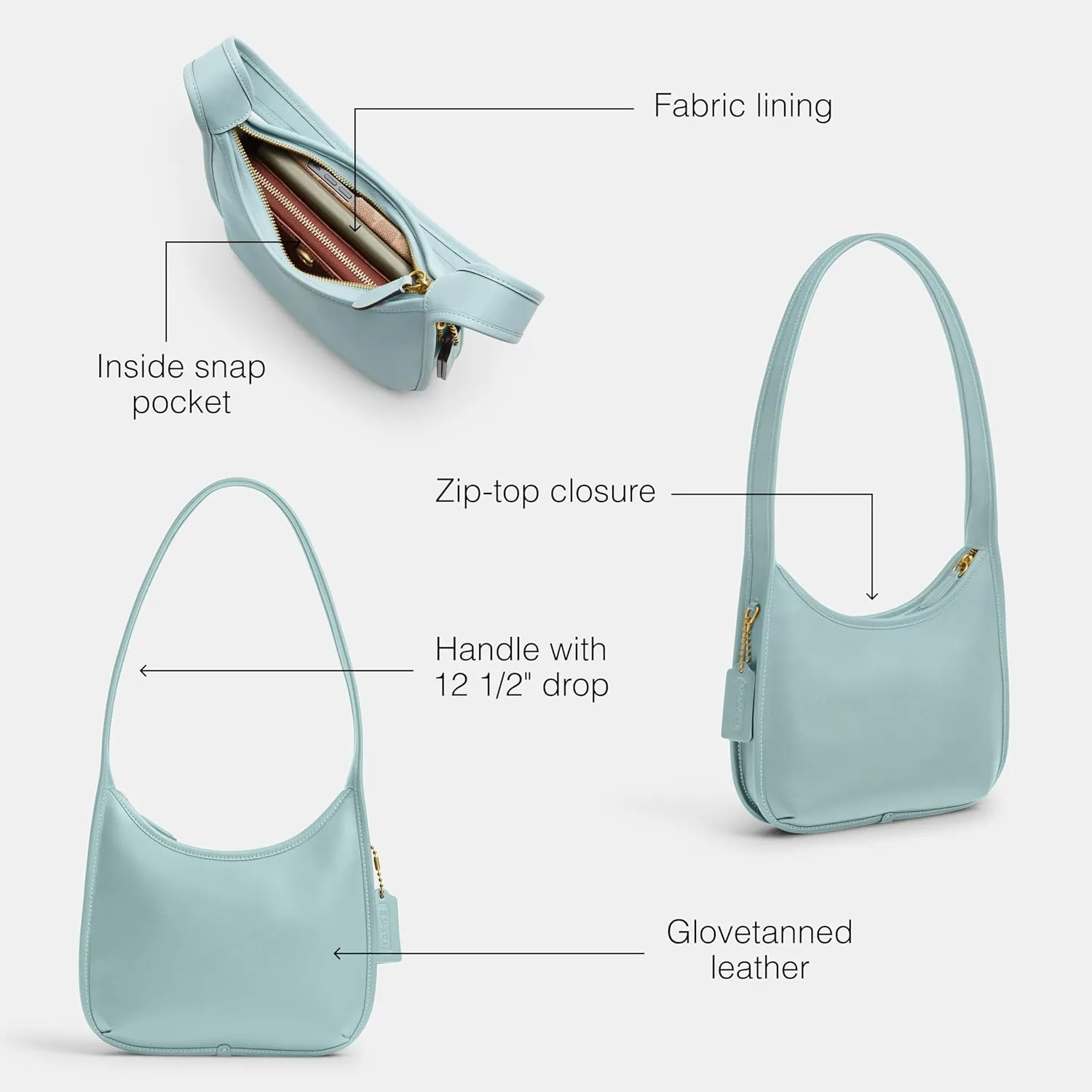 Coach Curve Zip Bag
