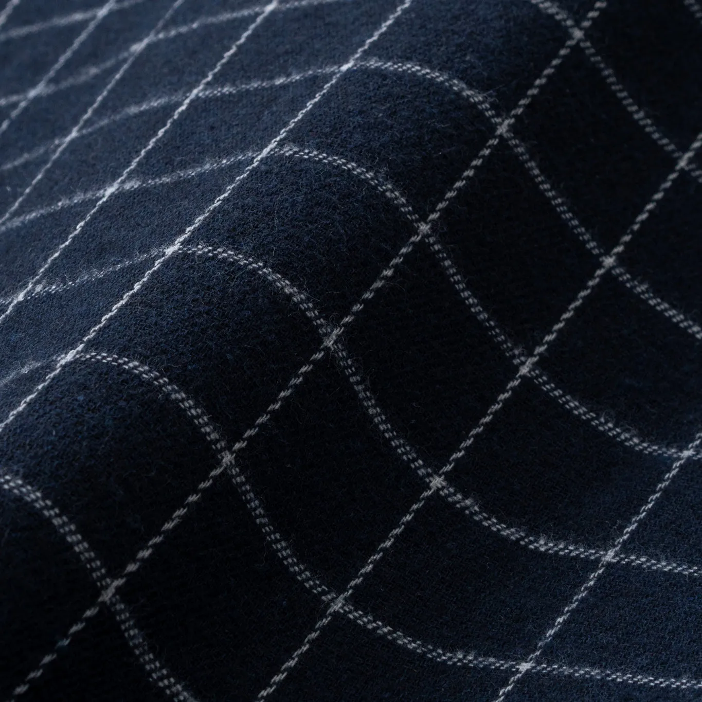 College Days Flannel Long Sleeve - Navy Single Lines