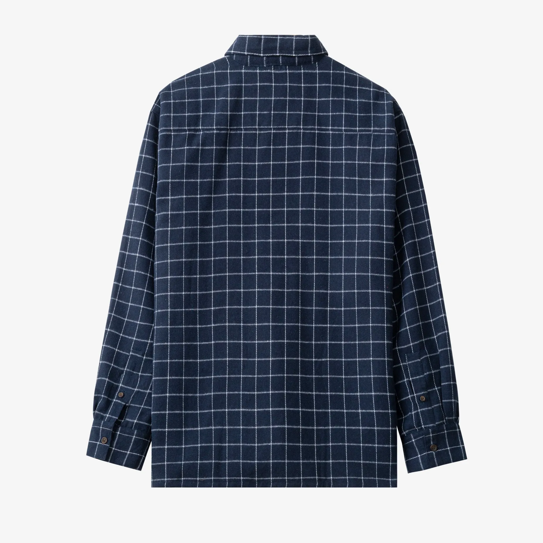 College Days Flannel Long Sleeve - Navy Single Lines