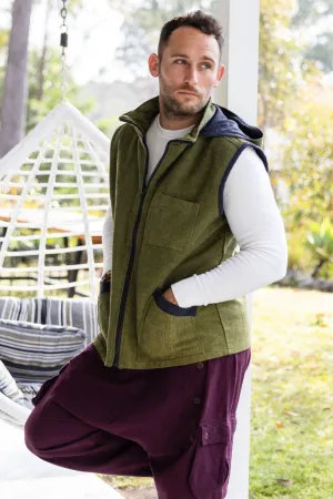 Cotton Vest with Hood