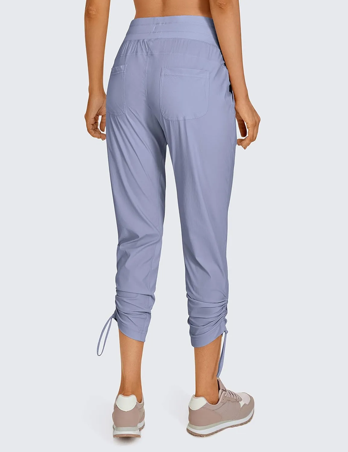 CRZ YOGA Womens Casual 7/8 Pants 27" - Lightweight Workout Outdoor Athletic Track Travel Lounge Joggers Pockets