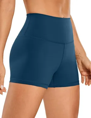 CRZ YOGA Women's Naked Feeling Biker Shorts - 3 Inches High Waisted Yoga Workout Running Spandex