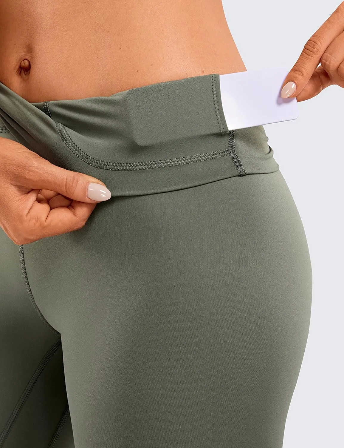 CRZ YOGA Women's Naked Feeling I Workout Leggings 28 Inches - High Waisted Full-Length Yoga Pants