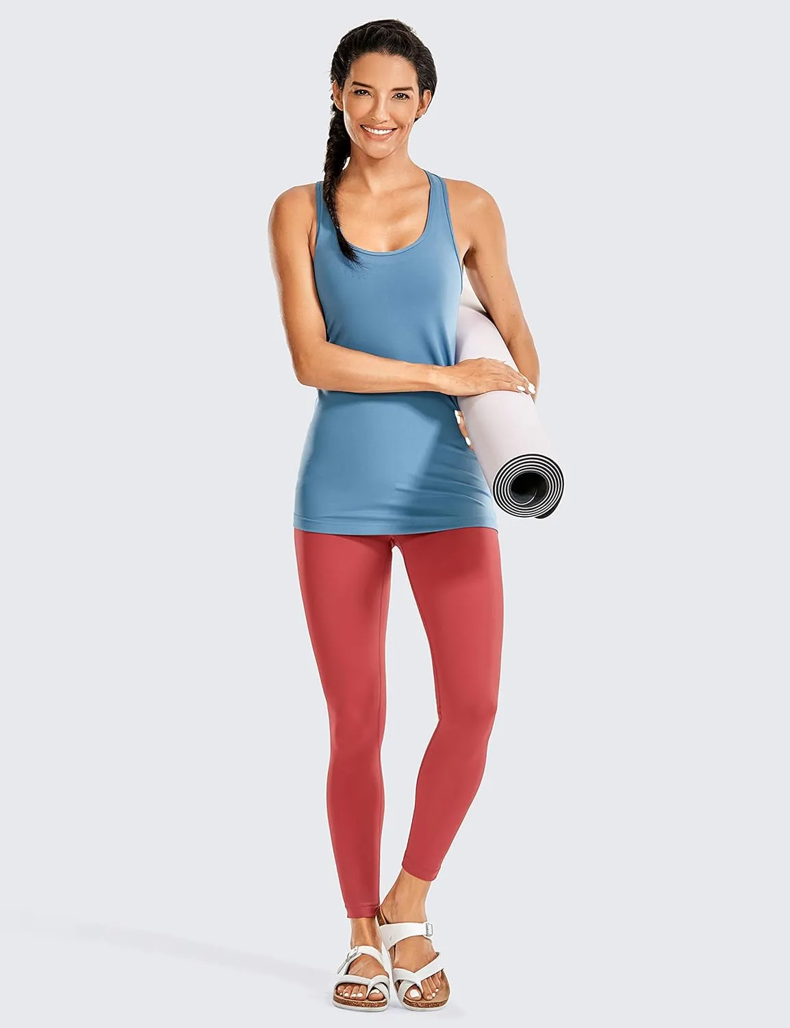 CRZ YOGA Womens Naked Feeling Leggings 25 Inches - High Waisted Workout Yoga Pants