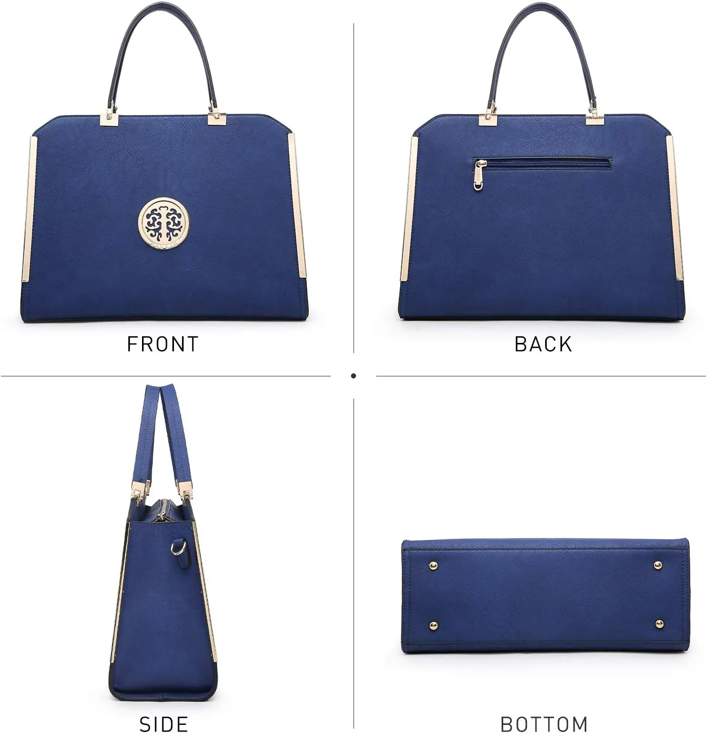 Dasein Women Purses and Handbags Top Handle Satchel Bags Large Shoulder Work Bag Tote with Wallet