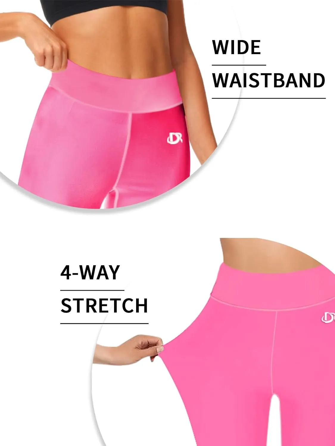 Deerose Print Swim Pants for Women Sun Protection High Waisted Swimming Leggings Rash Guard Pants
