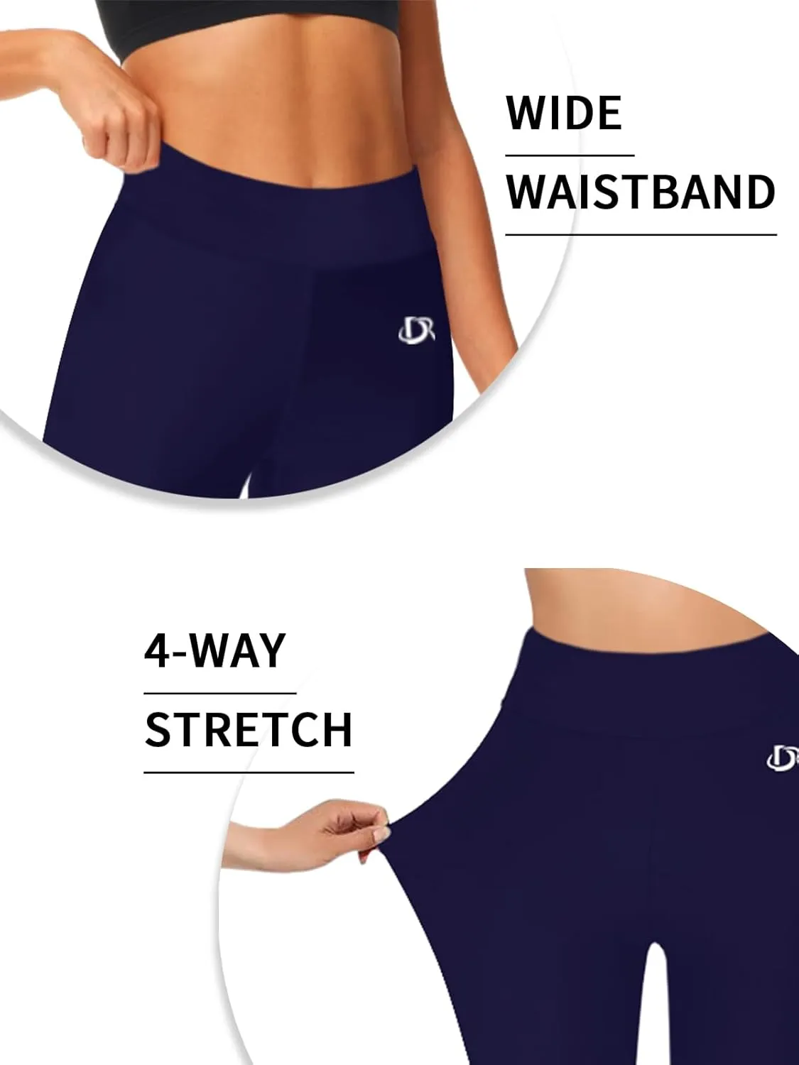 Deerose Print Swim Pants for Women Sun Protection High Waisted Swimming Leggings Rash Guard Pants