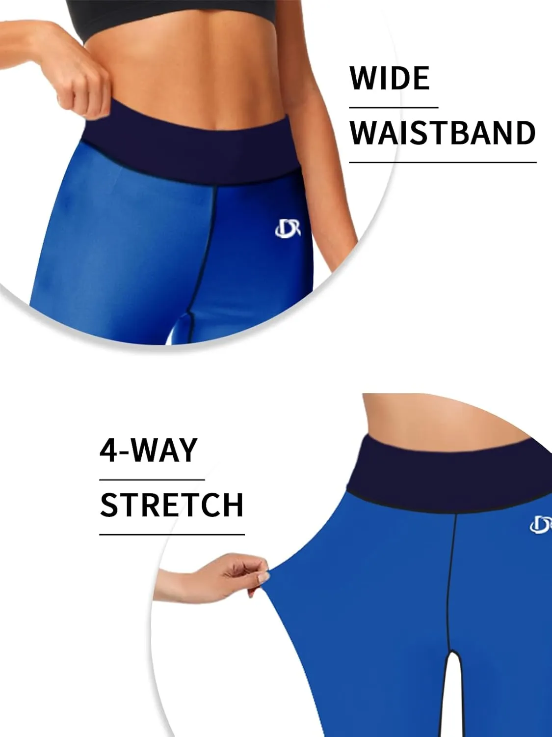Deerose Print Swim Pants for Women Sun Protection High Waisted Swimming Leggings Rash Guard Pants