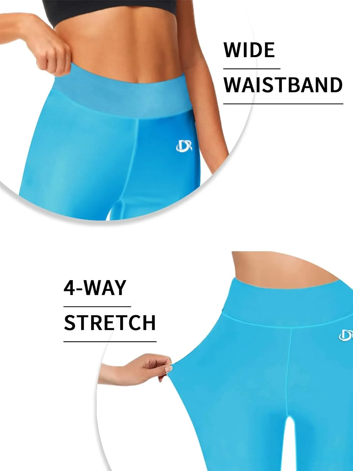 Deerose Print Swim Pants for Women Sun Protection High Waisted Swimming Leggings Rash Guard Pants