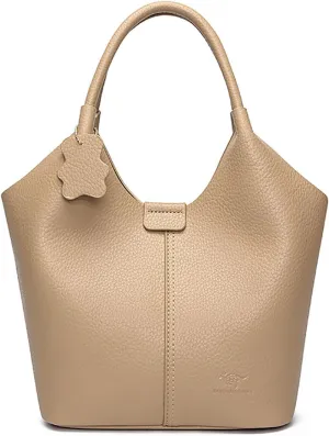 Designer Real Genuine Leather Bucket Handbag For Women Crossbody Bags With Shoulder Strap For Women