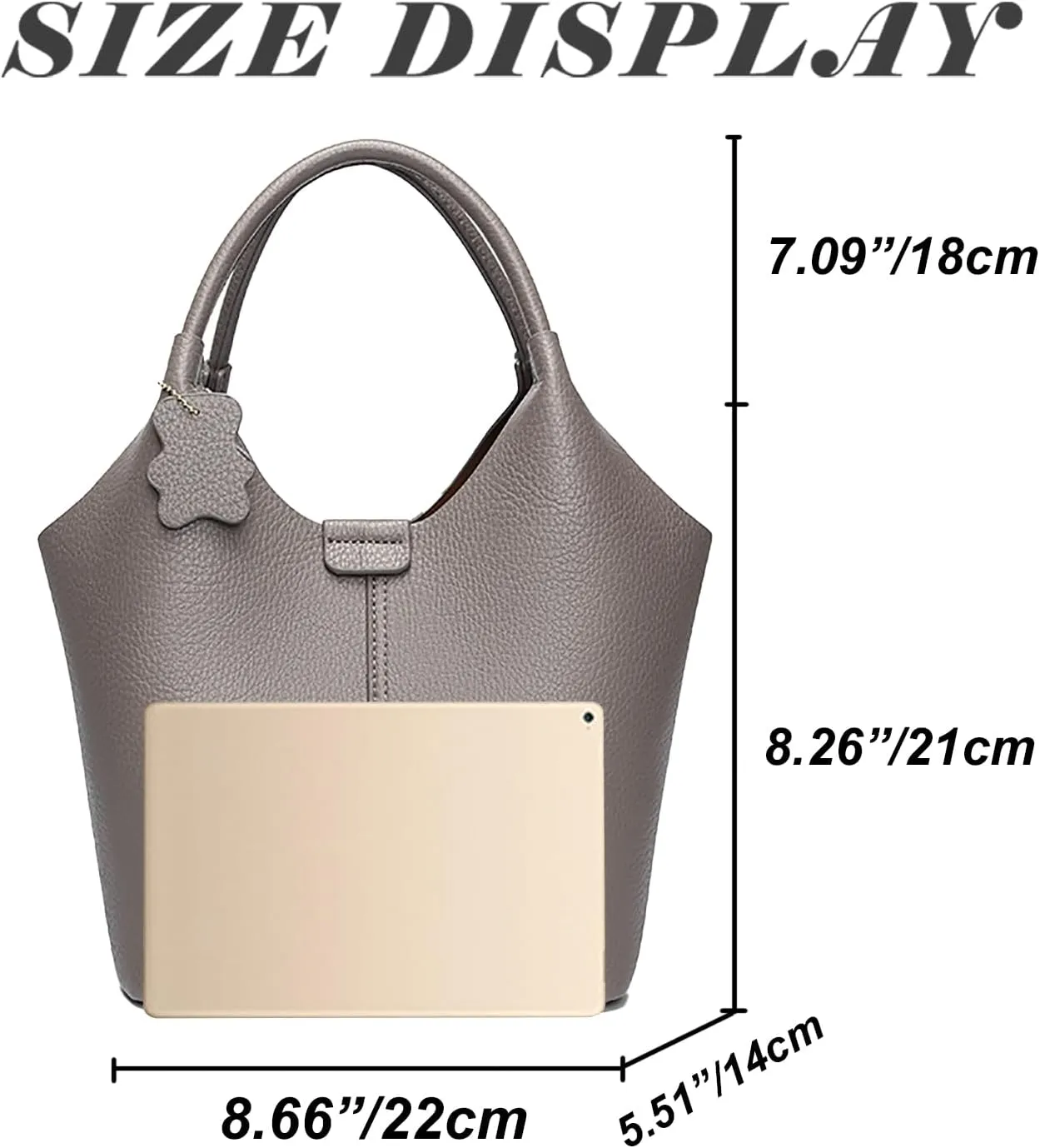 Designer Real Genuine Leather Bucket Handbag For Women Crossbody Bags With Shoulder Strap For Women