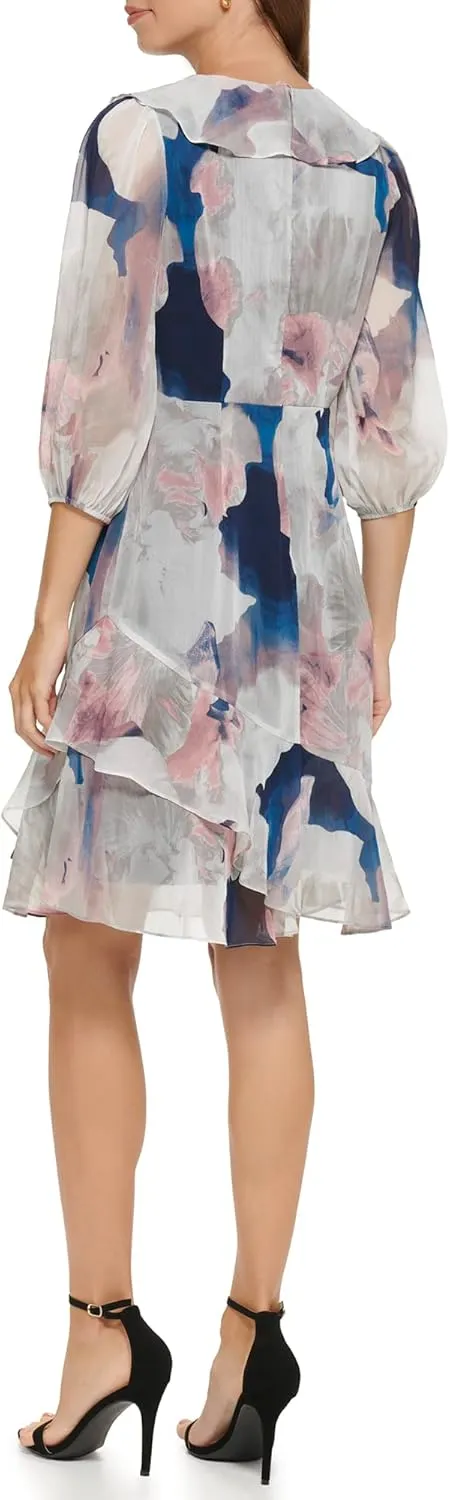 DKNY Women's Faux Wrap Dress