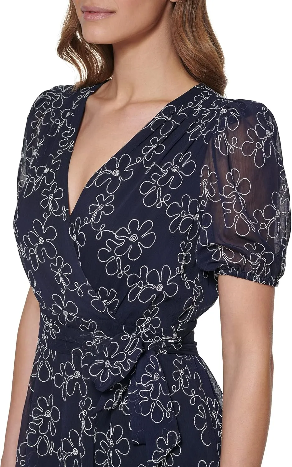 DKNY Women's Faux Wrap Dress